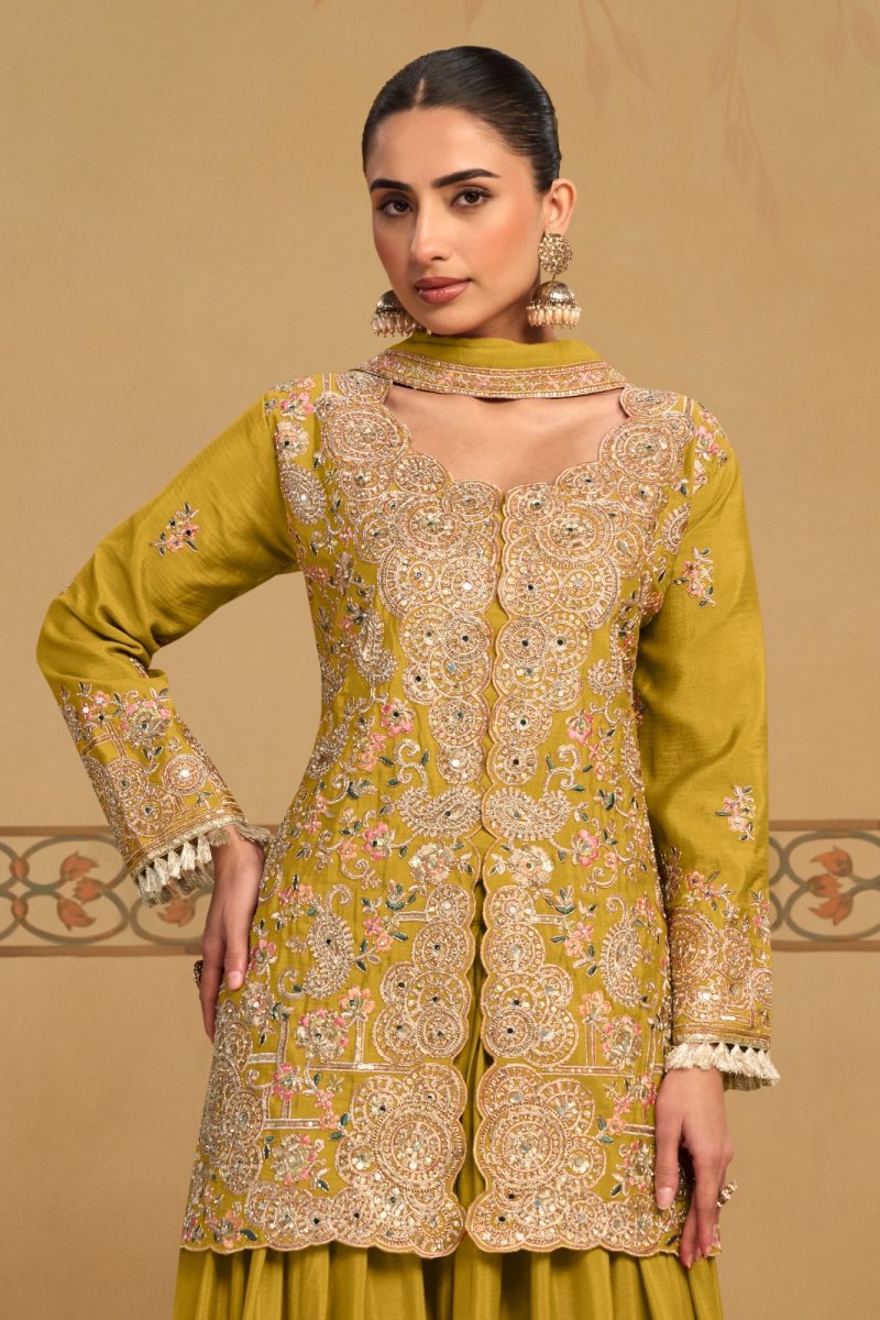 Panghat By Gulkayra Real Chinon Embroidery Readymade Suits
